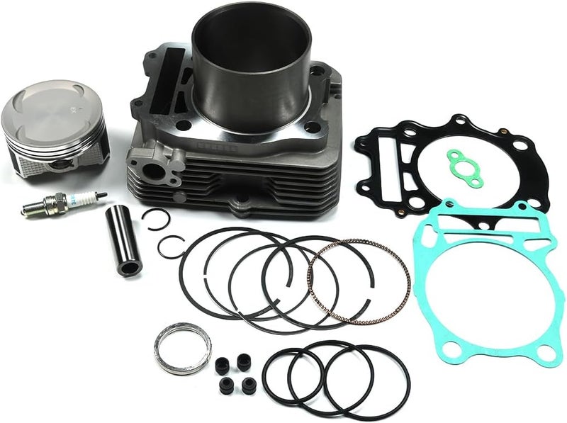 Jetuplusllc Cylinder Piston Gasket Top End Rebuild Kit Compatible With Artic Cat 400 2004-2008 375 2002, For Suzuki Eiger 400 2002-2007, For King Quad 400 2008-2022 - Image 1